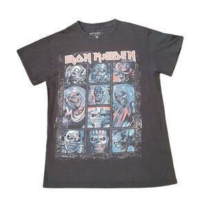 Iron Maiden Mens Small Black Graphic Band Tee T-Shirt
